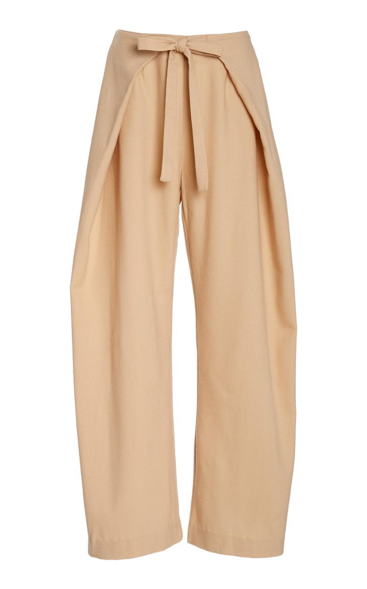 Moda Operandi Cult Gaia Shalom Bow-embellished Wool Pants