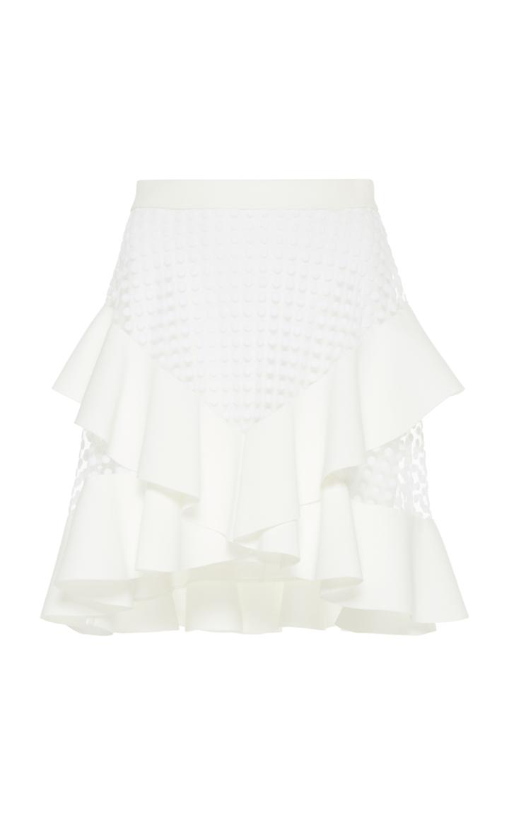 David Koma Ruffle Detail Mini Skirt