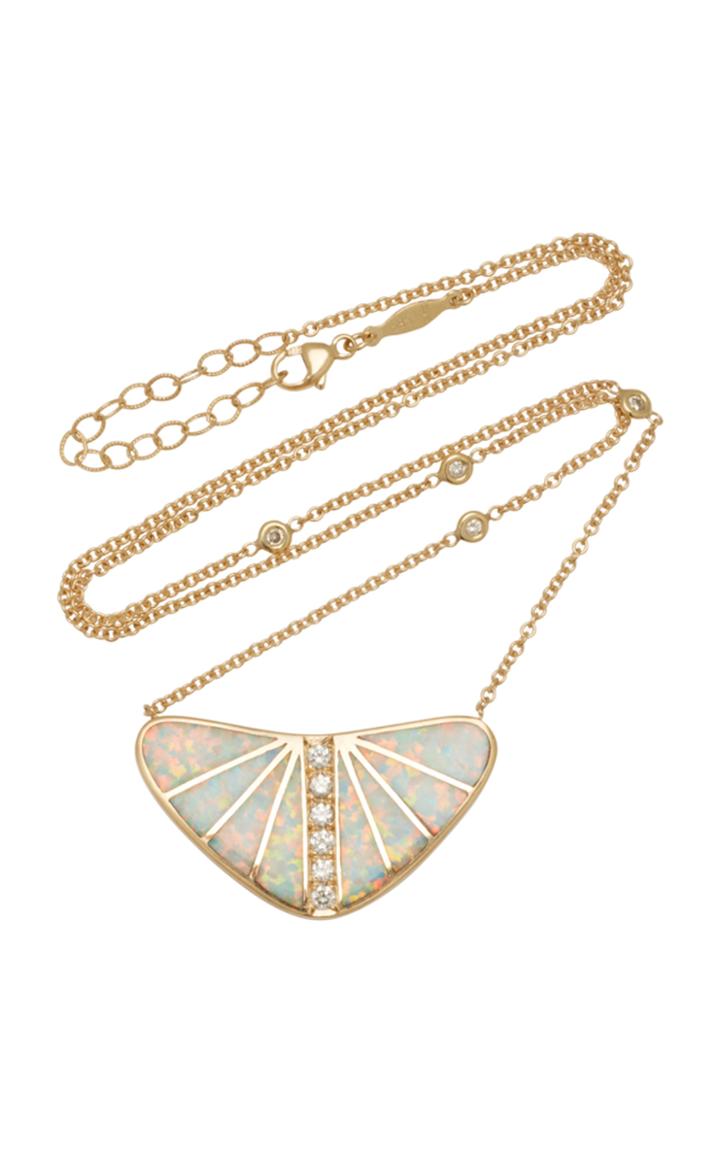 Jacquie Aiche One-of-a-kind Large Opal Inlay Boomerang Necklace