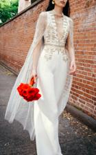 Cucculelli Shaheen Arrows White Jumpsuit