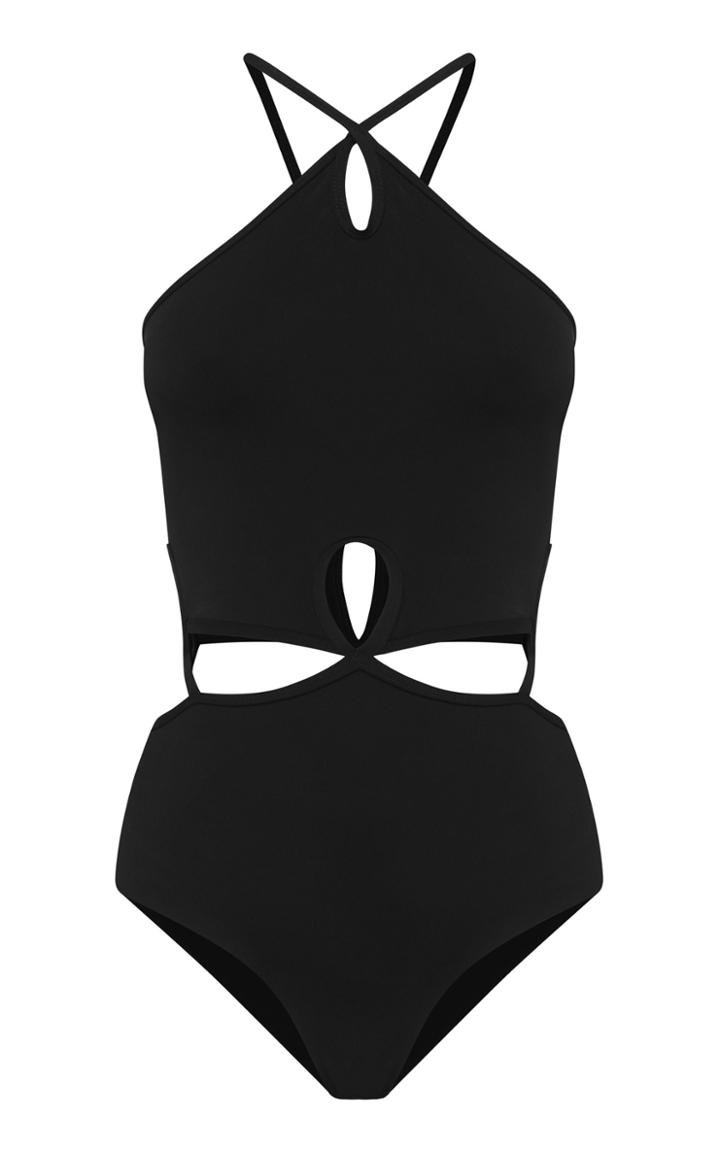 Moda Operandi Christopher Esber Looped Halter One-piece Swimsuit