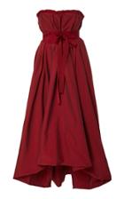 Brock Collection Pearl Belted Cotton-blend Gown