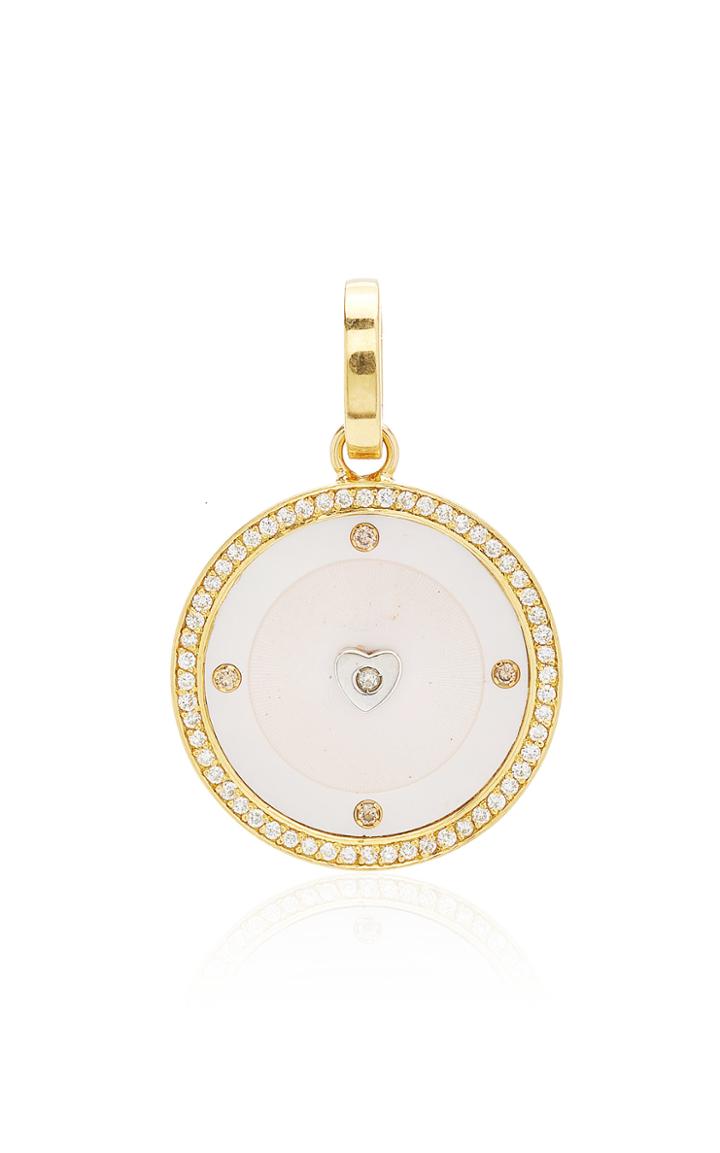 Moda Operandi Anna Maccieri Rossi 18k Yellow Gold Pink Mother Of Pearl Charm