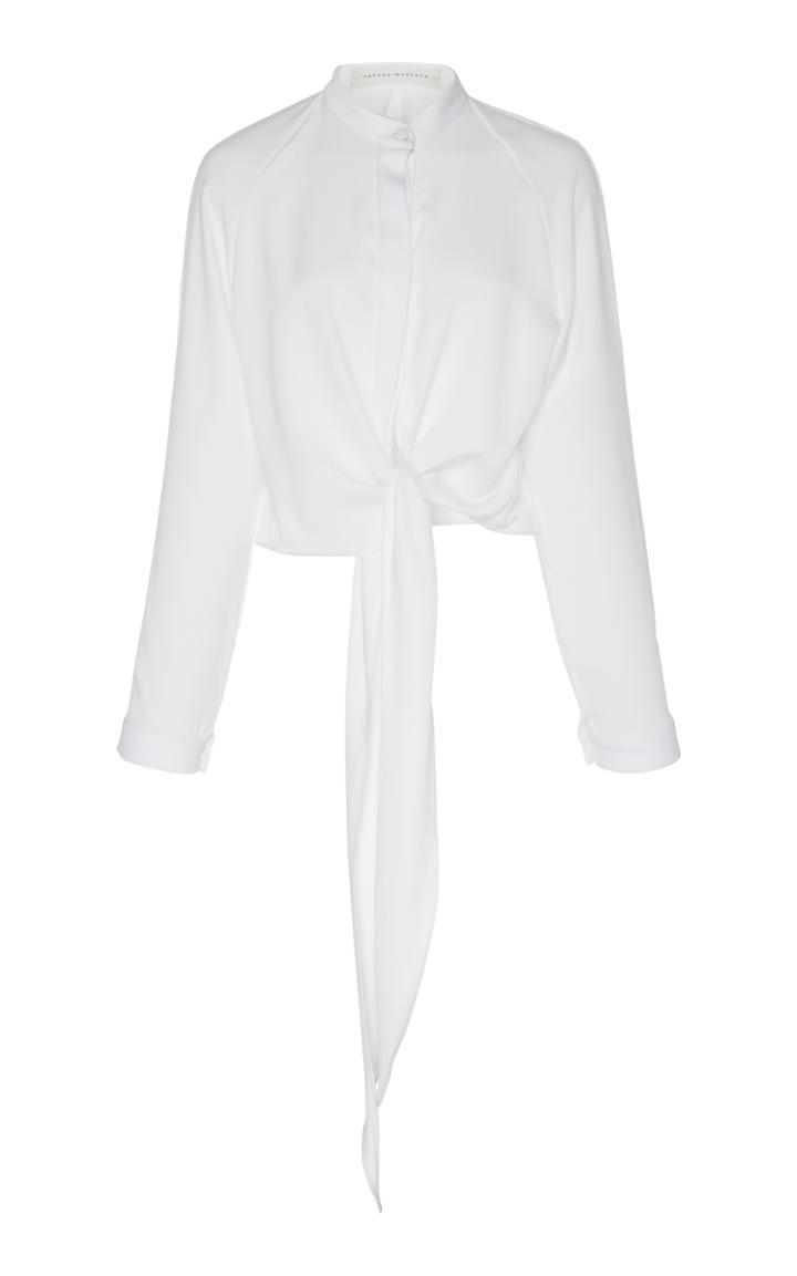 Sandra Mansour Nuage Front Tie Top
