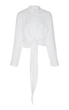 Sandra Mansour Nuage Front Tie Top