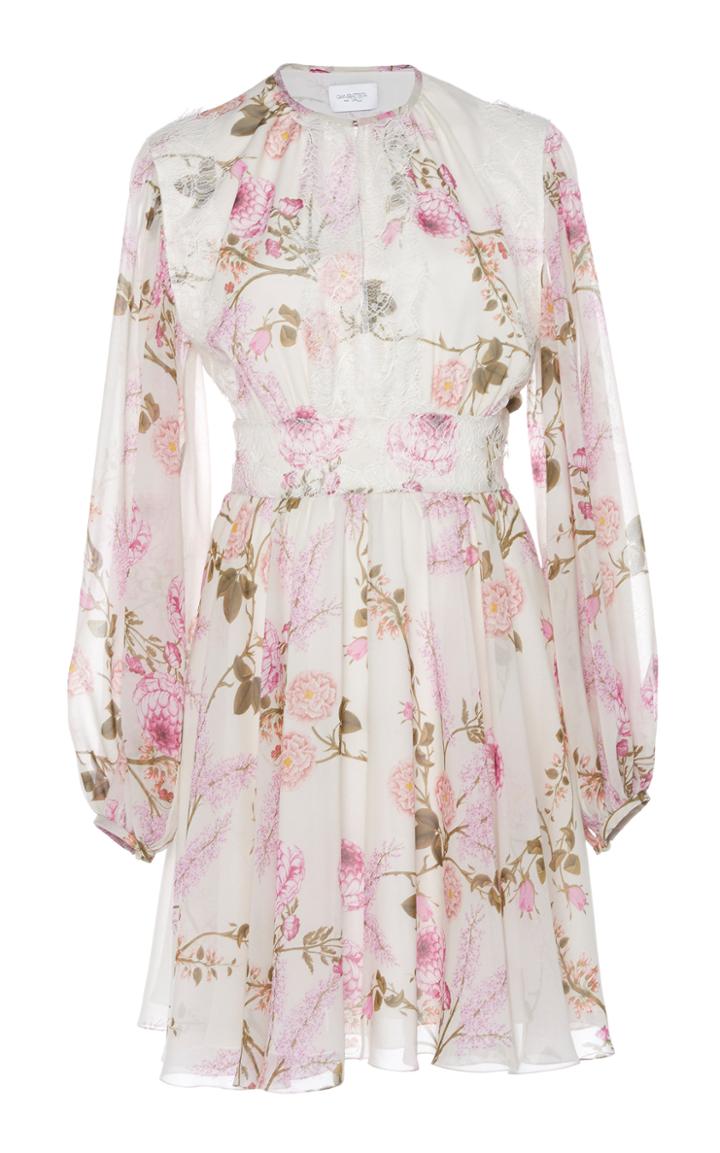 Giambattista Valli Silk Floral Mini Dress