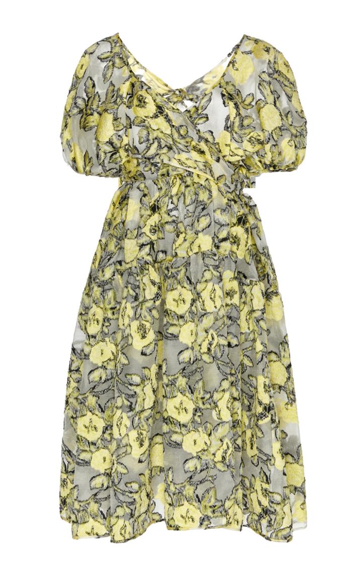 Cecilie Bahnsen Ammi Floral-patterned Silk-blend Dress