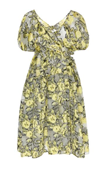 Cecilie Bahnsen Ammi Floral-patterned Silk-blend Dress