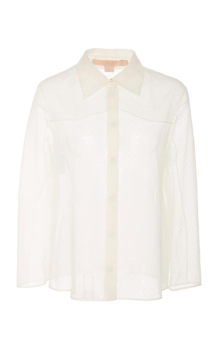 Brock Collection Ombretto Sheer Tulle Top