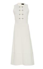 Proenza Schouler Embellished Cut-out Crepe Midi Dress Size: 0