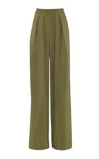 Moda Operandi Martin Grant Limited Edition Pleated Stretch-silk Wide-leg Trousers
