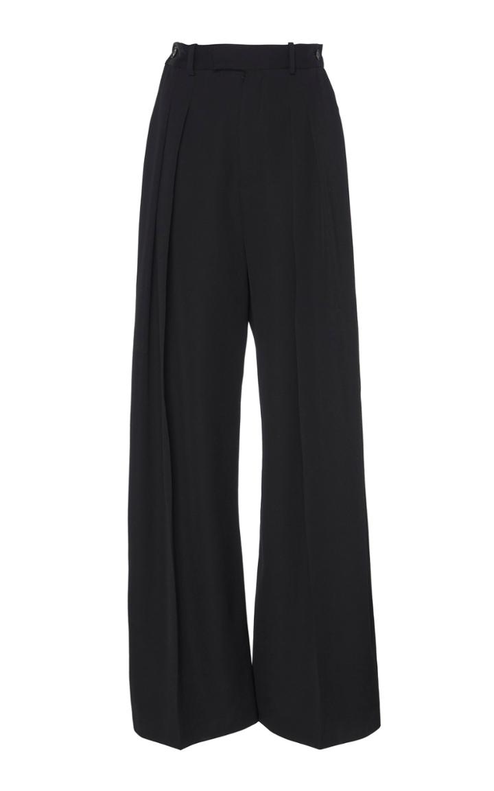 Jw Anderson High-waisted Wide-leg Wool Trousers