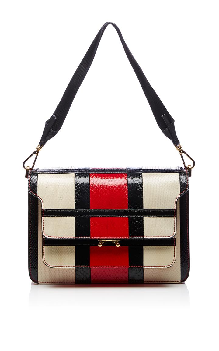 Marni Red And Antique White Shoulder Bag