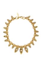 Nicole Romano 18k Gold-plated Crystal-embellished Marquis Necklace