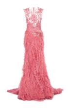 Christian Siriano Illusion Embroidered Gown