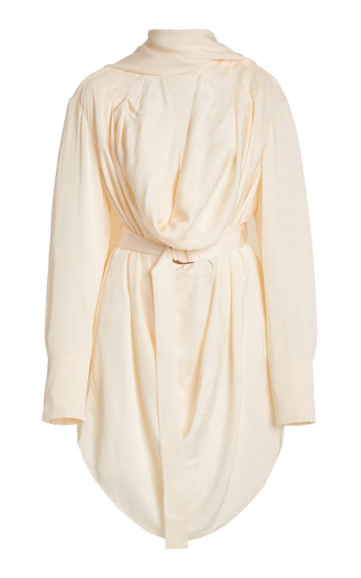 Moda Operandi Acler Hernshaw Georgette Tie-neck Mini Wrap Dress