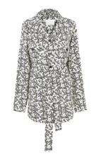 Moda Operandi Ych Belted Printed Shirt Jacket Size: 34