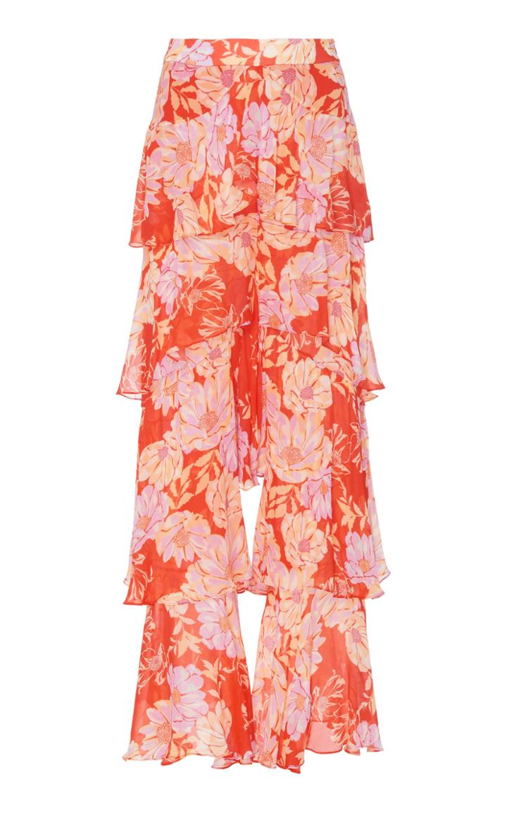Alexis Elria Floral Tiered Ruffle Pant