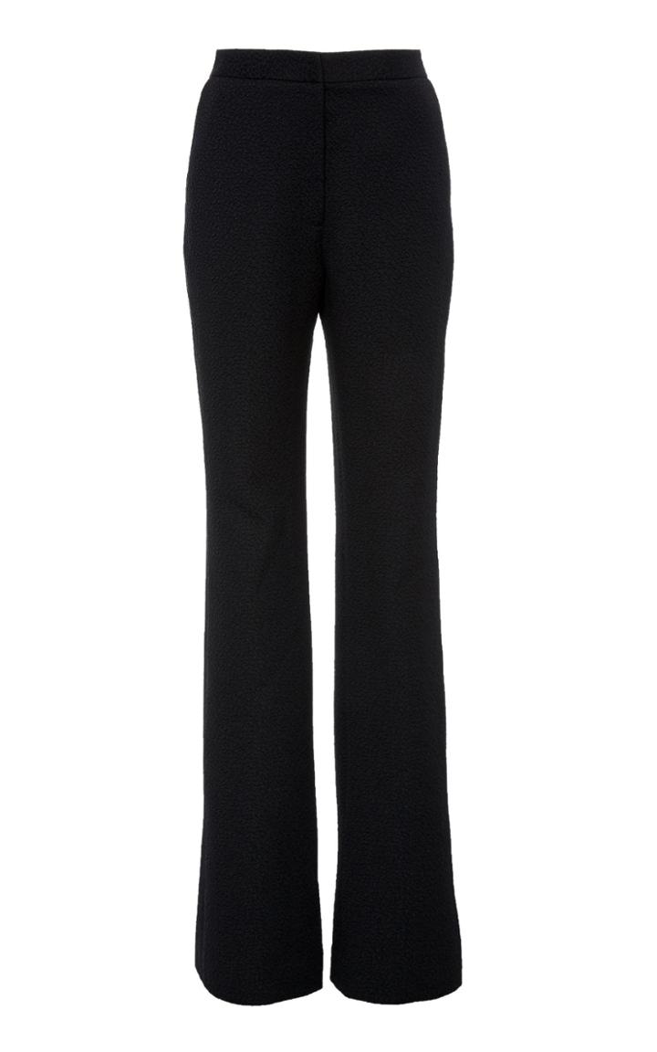 Monique Lhuillier Boot Cut Wool-blend Pant