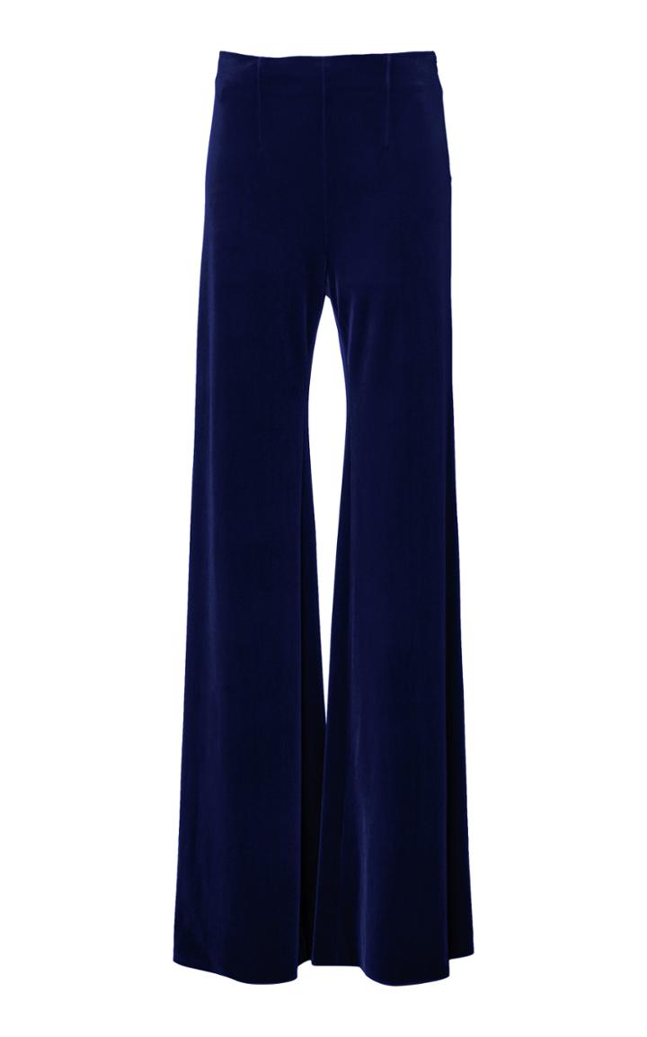 Galvan Winter Sun Velvet Flared Pants Size: 36