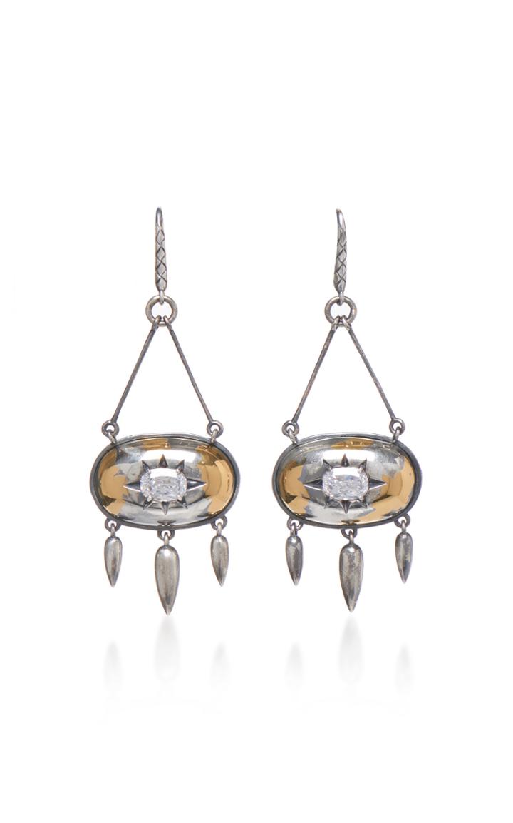 Bottega Veneta Elliptical Earrings