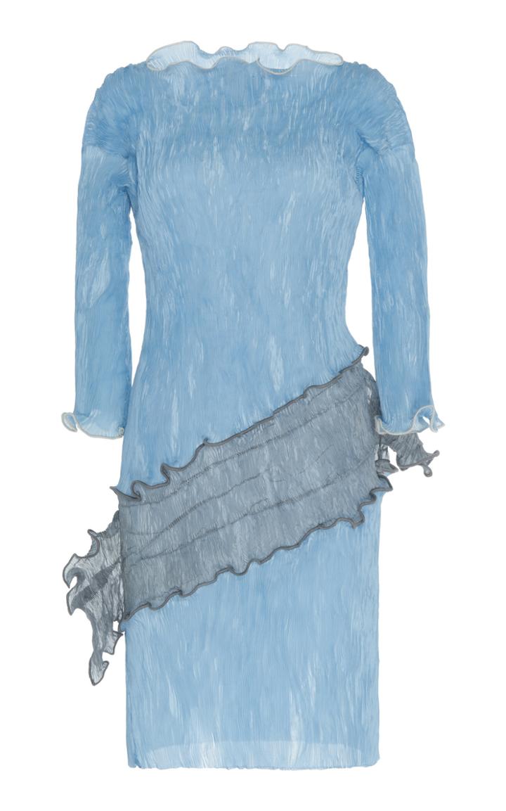 Moda Operandi Peet Dullaert Pleated Frill-detailed Chiffon Top Size: 34