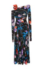 Emilio Pucci Printed Asymmetric Stretch-jersey Dress