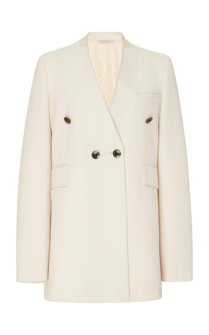 Givenchy Collarless Cotton-blend Blazer