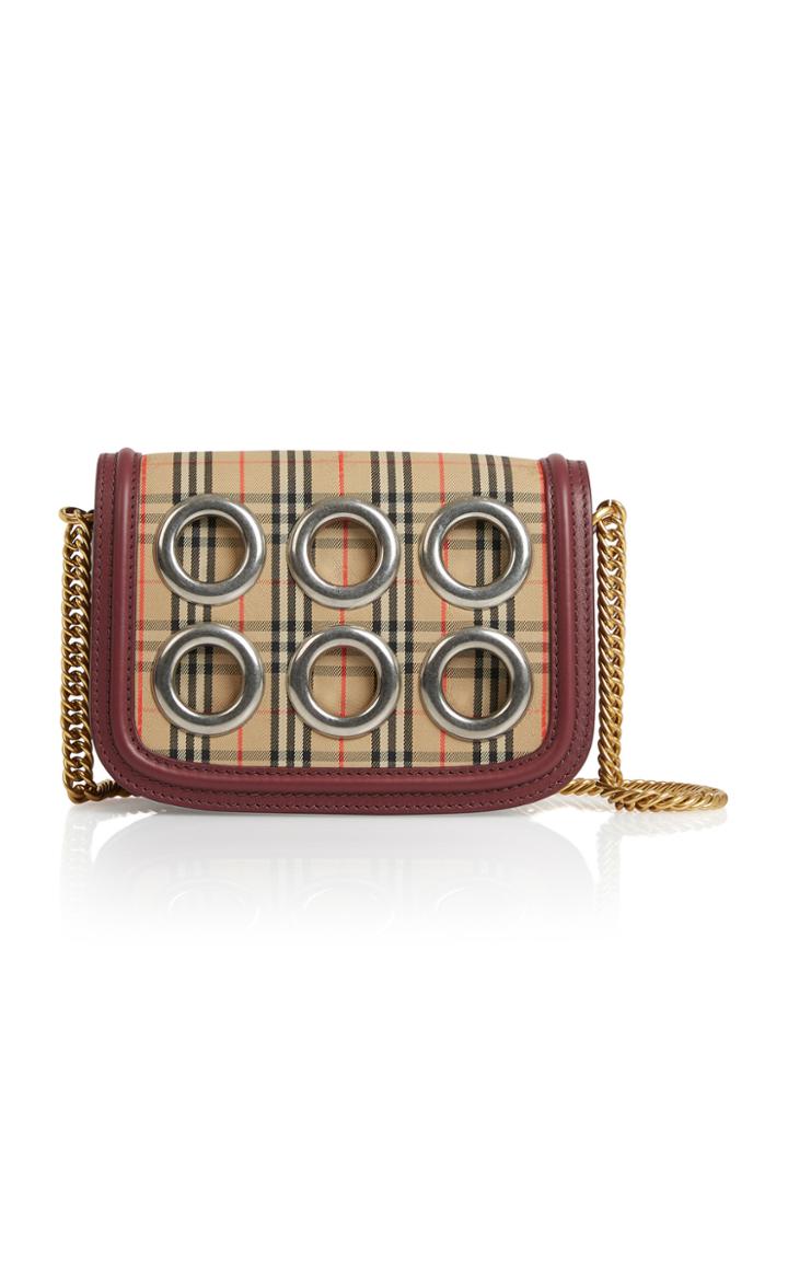 Burberry Soft Leather Grommet Crossbody