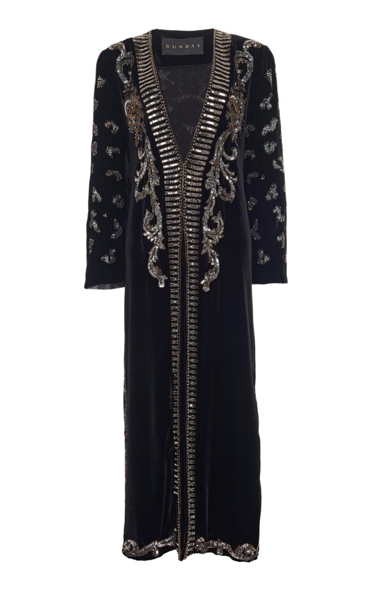 Dundas Beaded Velvet Cape