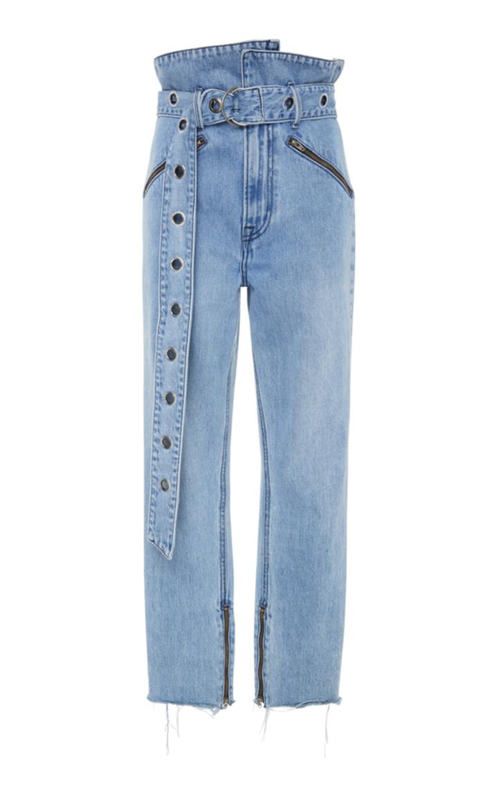 Grlfrnd Denim Mia Cropped Straight-leg Jeans