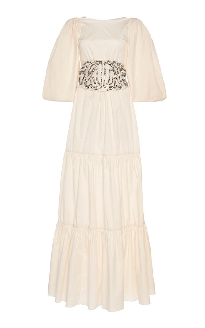 Moda Operandi Johanna Ortiz Window To Love Cutout Cotton-blend Maxi Dress Size: 0