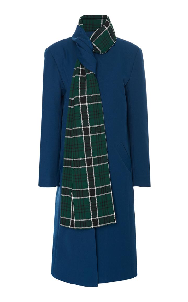 Rosie Assoulin Stuck On You Scarf Crepe Coat
