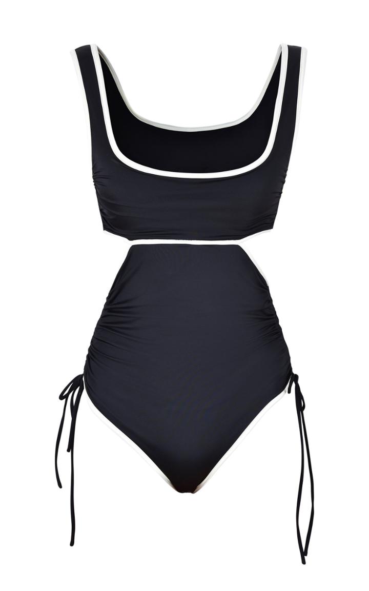 Moda Operandi Johanna Ortiz Excursionist Ruched Cutout One-piece Swimsuit
