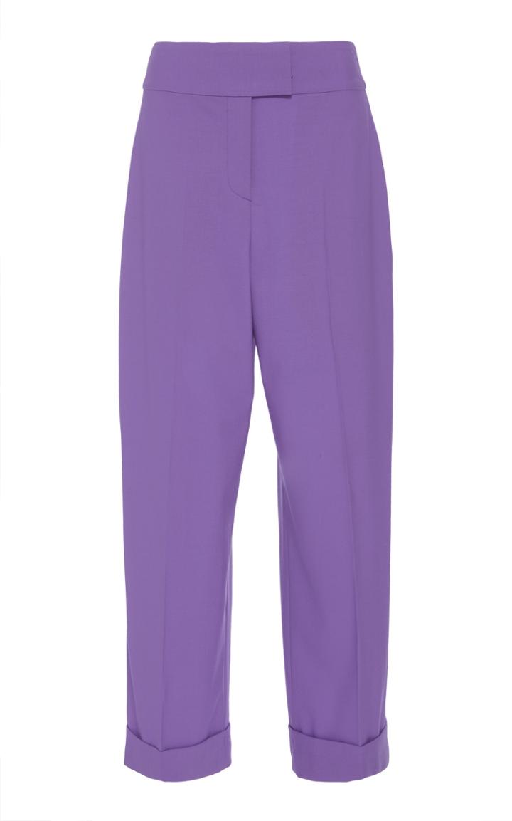 Diane Von Furstenberg High Waisted Wool Culottes
