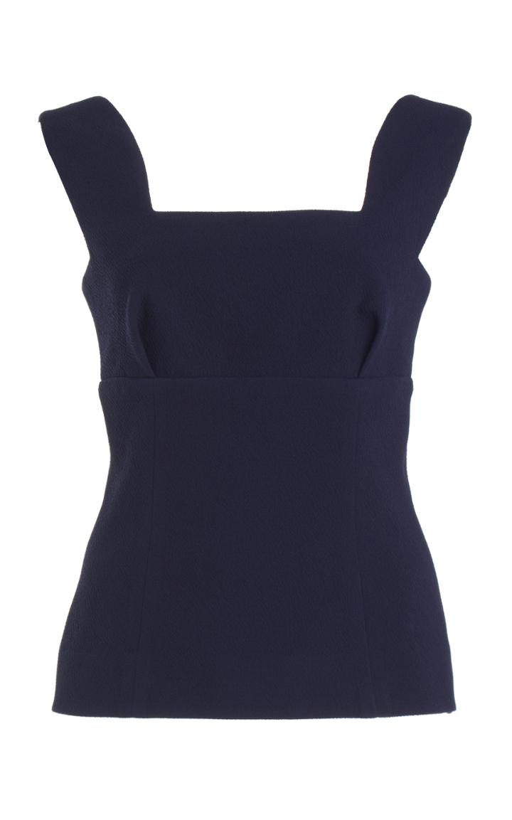 Moda Operandi Emilia Wickstead Rhys Square-neck Stretch-crepe Top