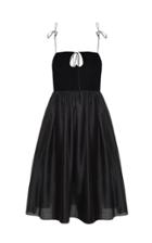 George Keburia Tie Strap Silk-blend Knee-length Dress