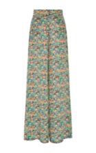 Christina Economou Printed Wide Leg Pants
