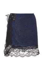 Christopher Kane Crystal Mesh Lace Mini Skirt