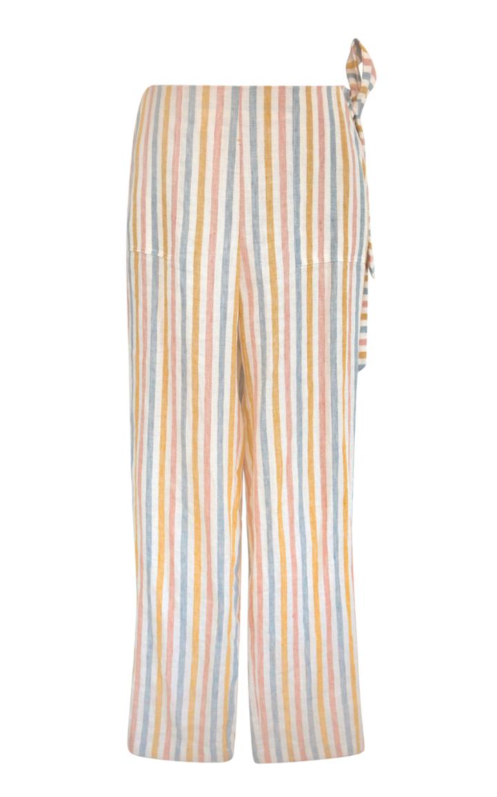 Moda Operandi Alix Of Bohemia Logan Cabana-striped Cotton-linen Pants
