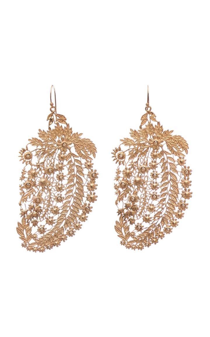 Etro Filigree Leaf Earrings