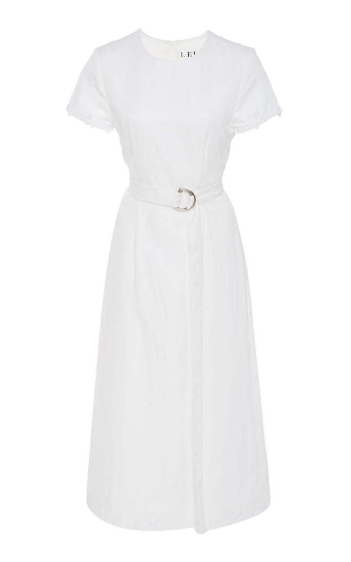 Lein Hadley's Linen And Cotton Midi Dress
