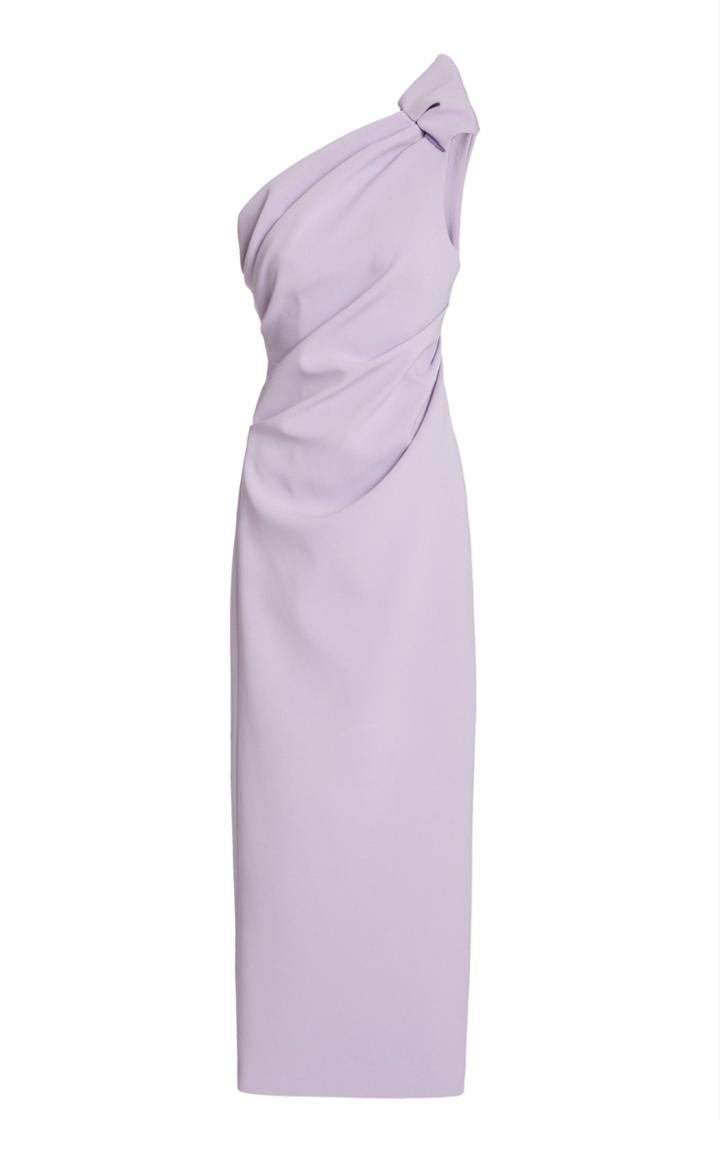 Moda Operandi Rachel Gilbert Merida Ruched Crepe Midi Dress