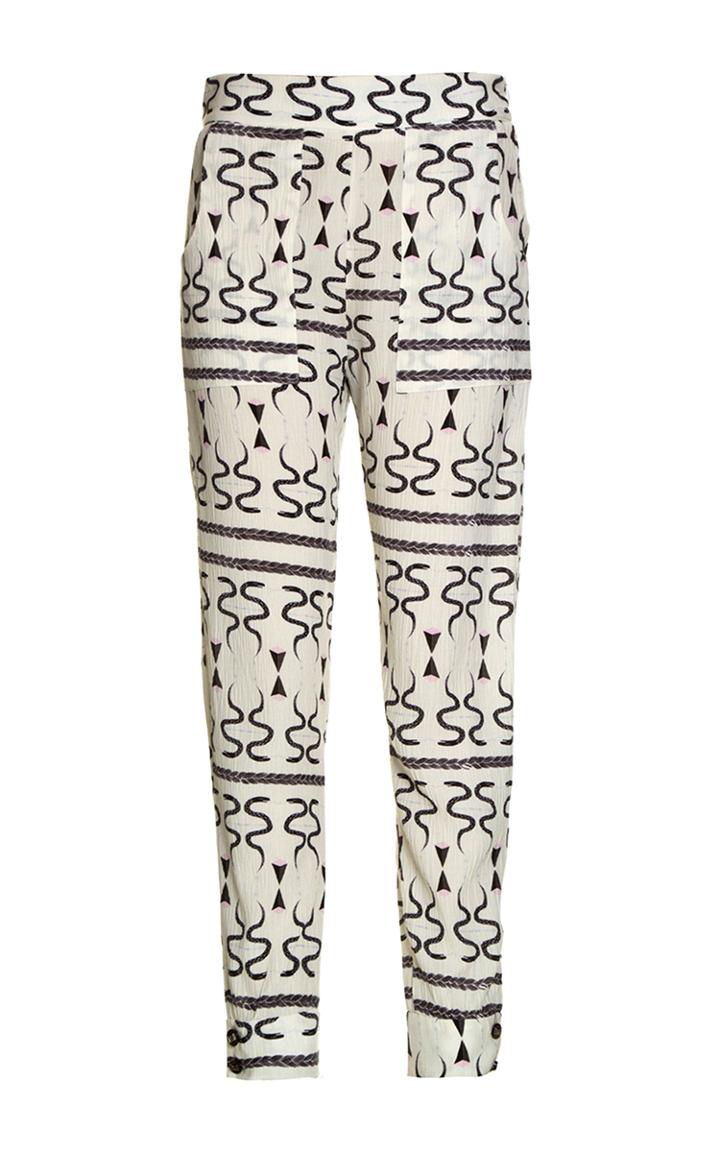 Lilly Sarti Pure Relief Off White Cropped Pants