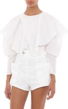 Moda Operandi Philosophy Di Lorenzo Serafini Poplin Layered Blouse