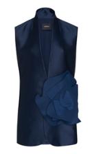Akris 3d Flower Embellishment Vest