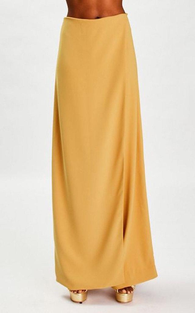 Moda Operandi Sergio Hudson Asymmetric Draped Crepe Wide-leg Pants