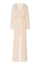 Nanushka Jax Belted Silk-knit Jumpsuit