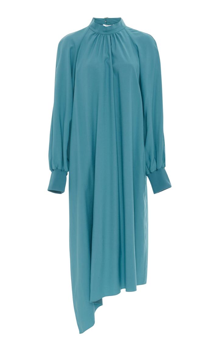Tibi Buckle Asymmetrical Dress