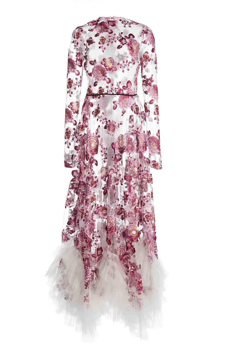 Moda Operandi Giambattista Valli Floral-print Tulle Dress